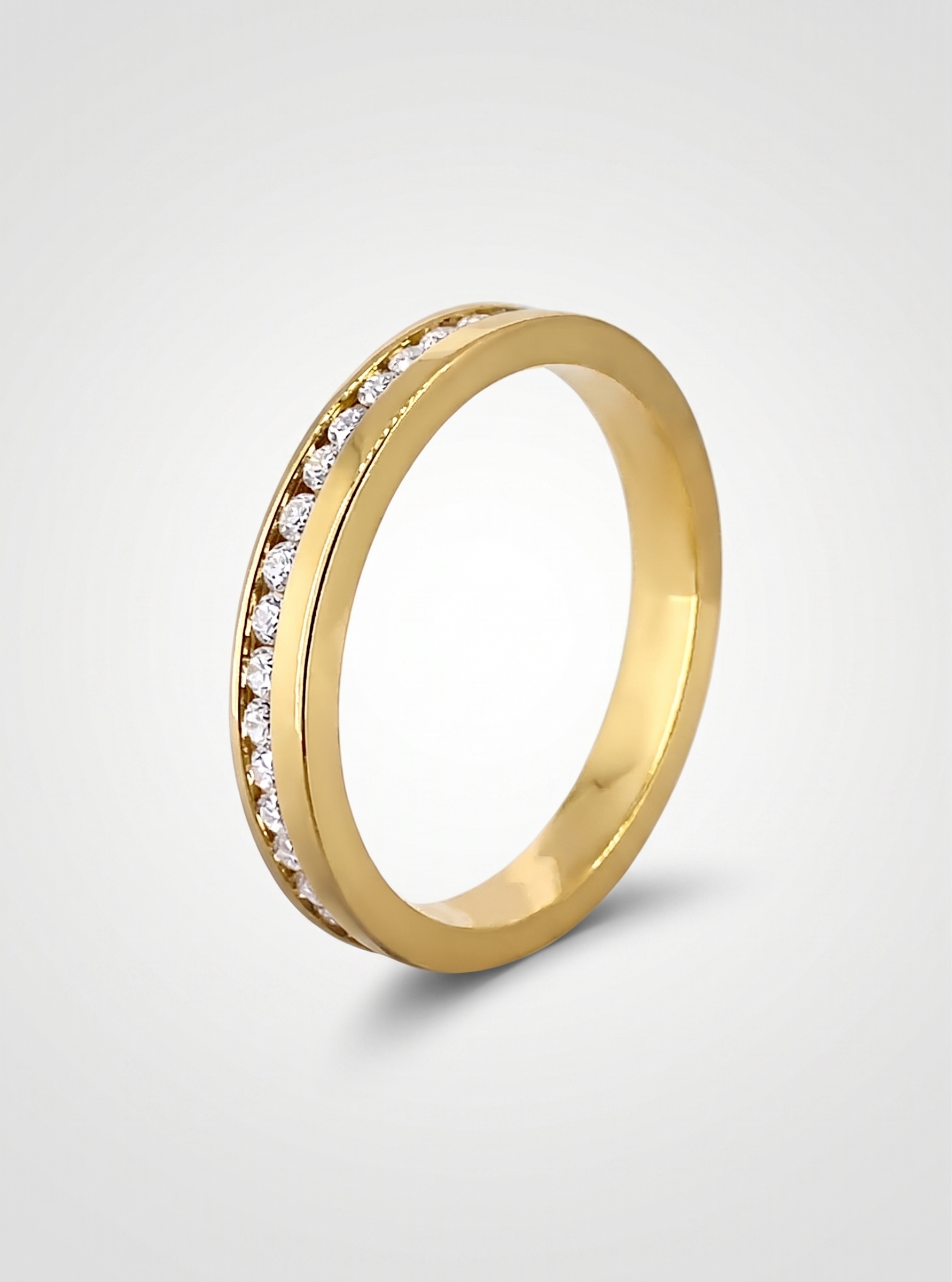 Aliança de casamento folheada a ouro, modelo Unique