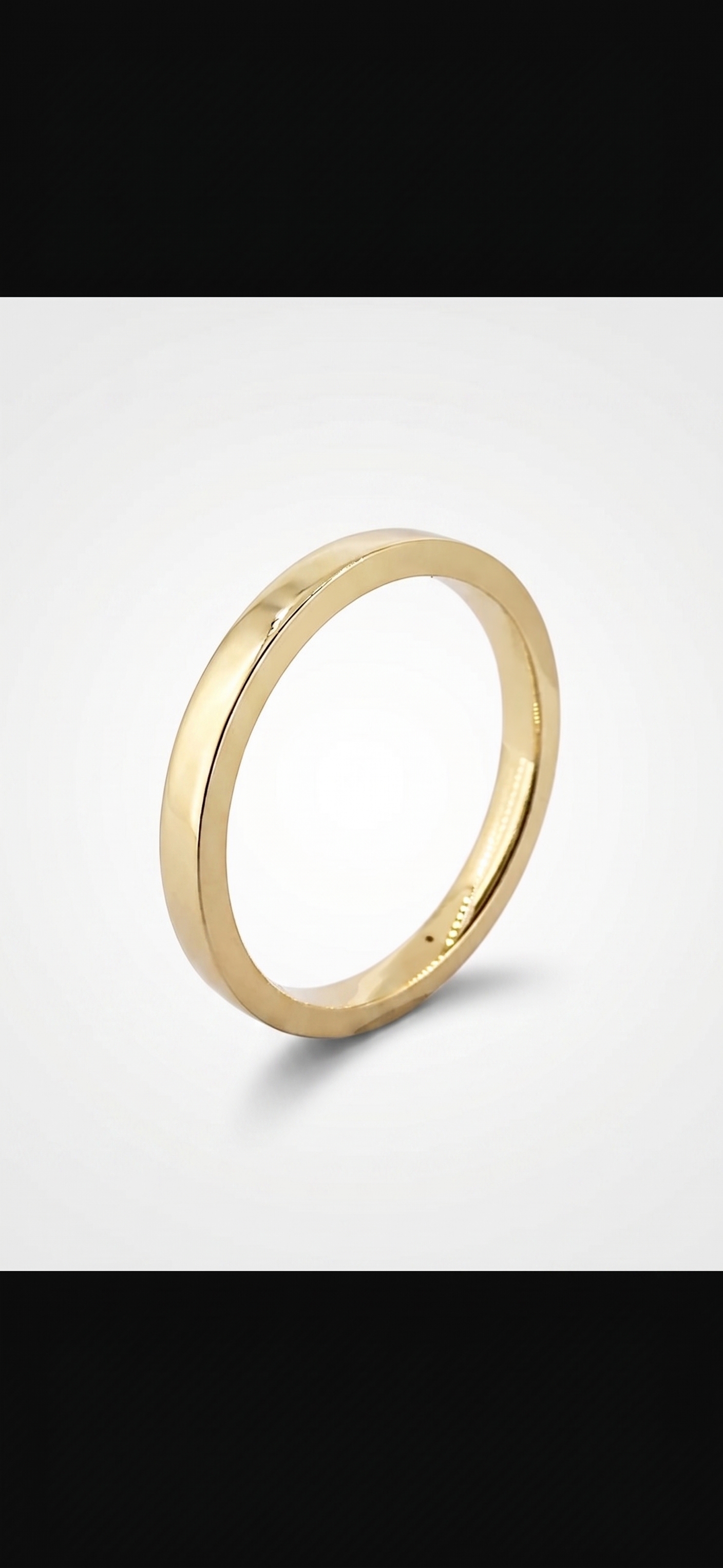 Aliança de casamento folheada a ouro, modelo Absolut