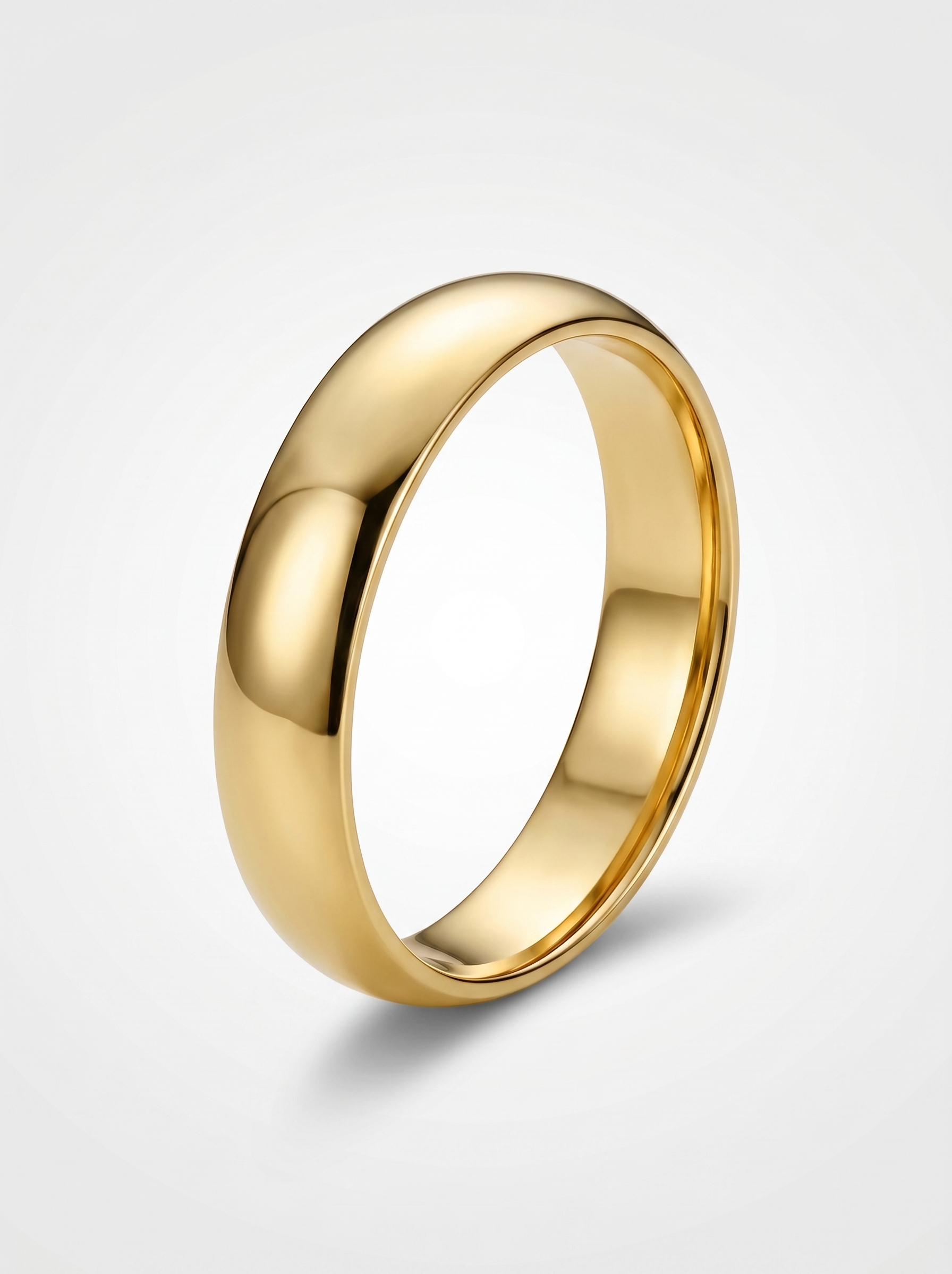 Aliança de casamento folheada a ouro, modelo Gemma