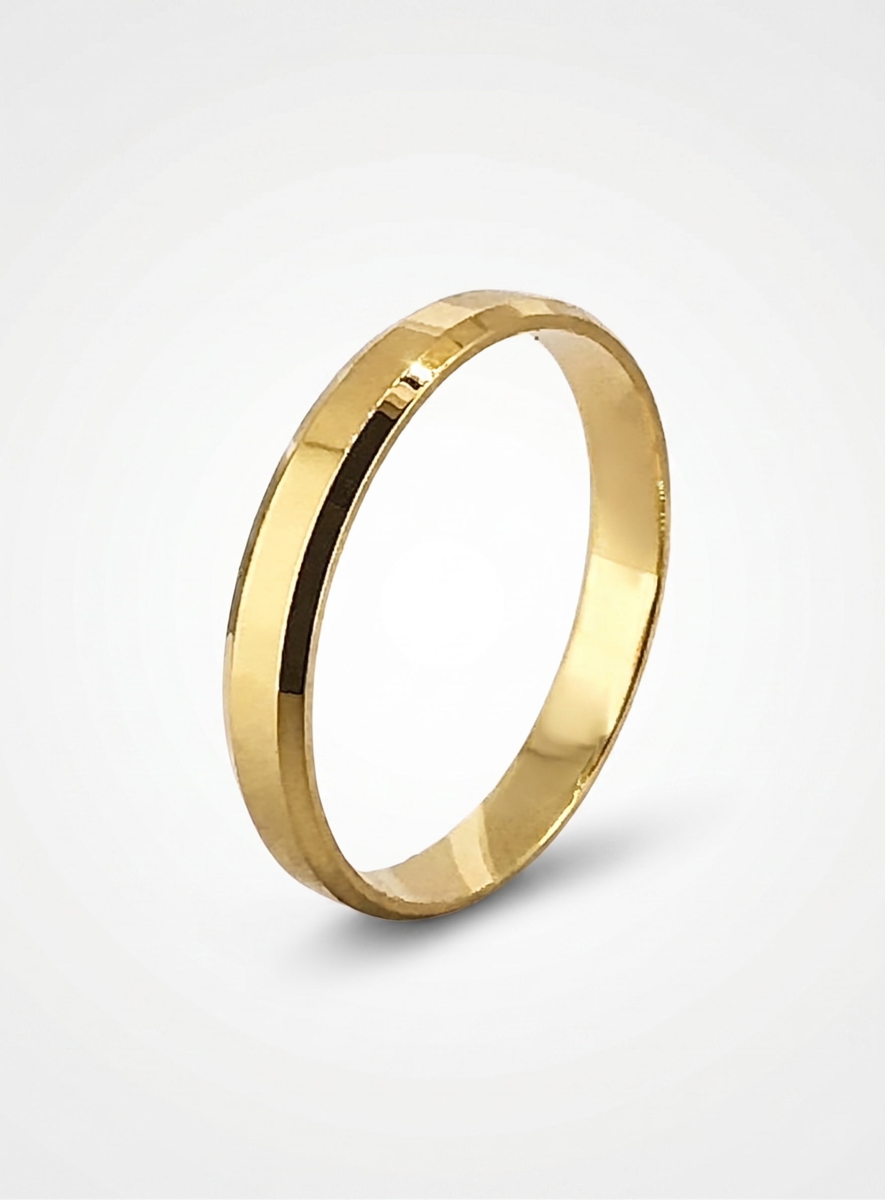 Aliança de casamento folheada a ouro, modelo Rispetto