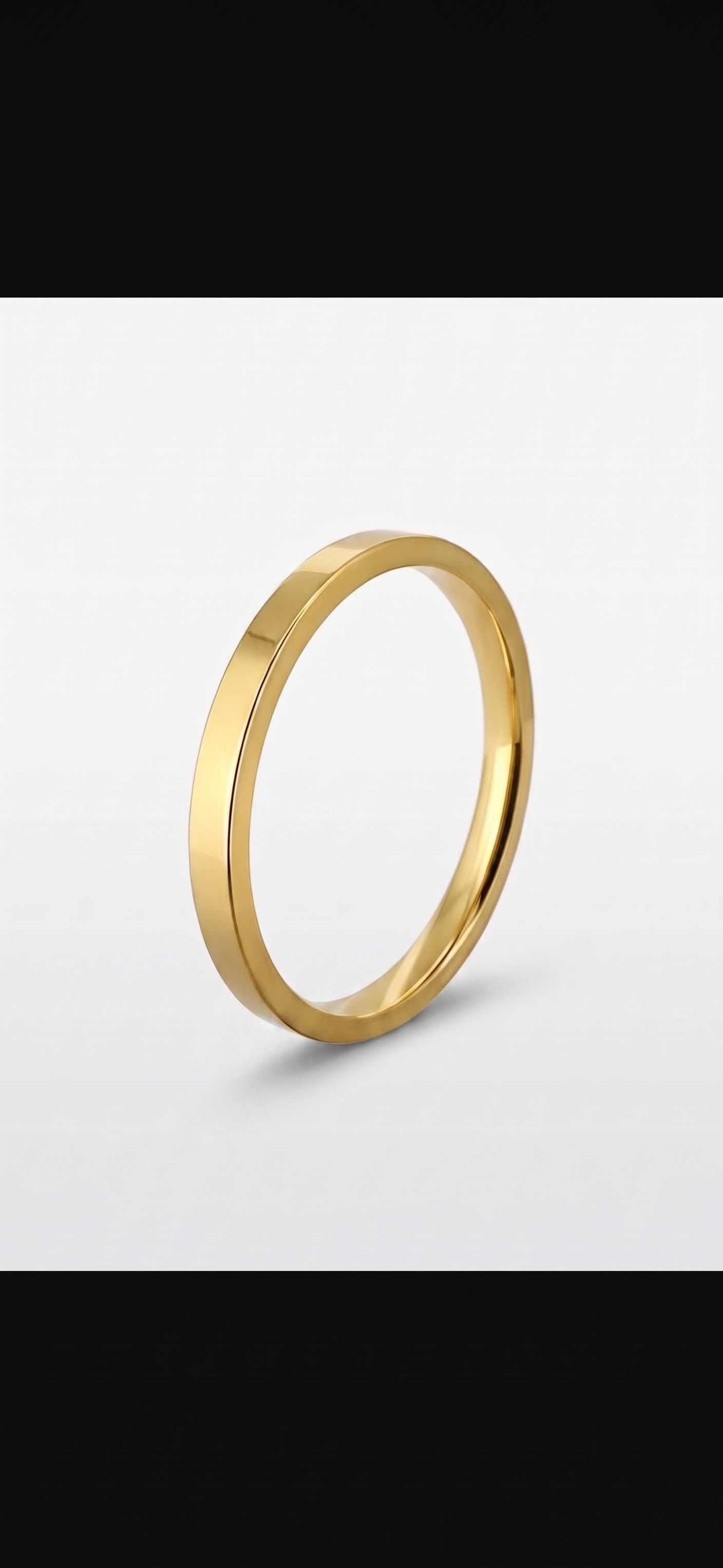 Aliança de casamento folheada a ouro, modelo Glory